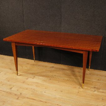 Italian design table in mahogany