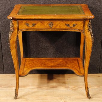 Antique French inlaid writing table in Louis XV style