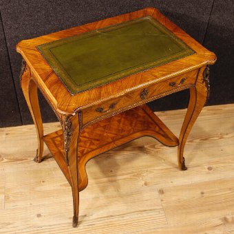 Antique French inlaid writing table in Louis XV style