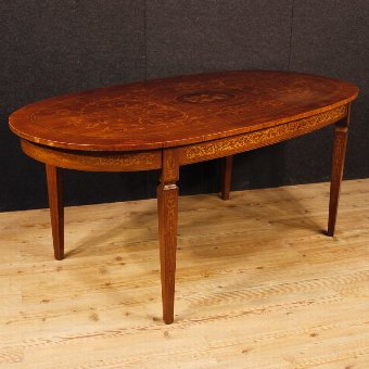 Italian inlaid table in Louis XVI style