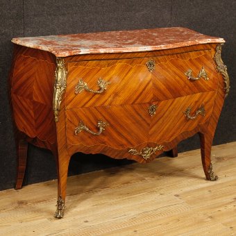 French dresser in inlaid wood in Louis XV style