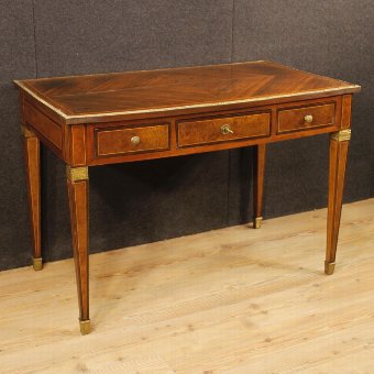 French inlaid writing desk in Louis XVI style