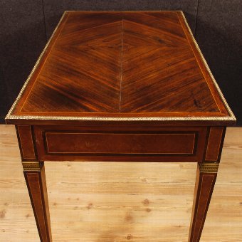 Antique French inlaid writing desk in Louis XVI style