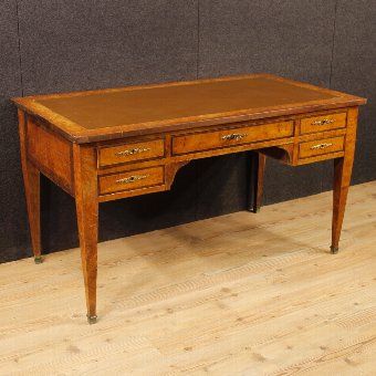 French writing desk in wood in Louis XVI style