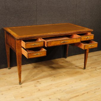 Antique French writing desk in wood in Louis XVI style