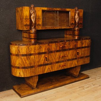 Italian wooden sideboard in Art Deco style