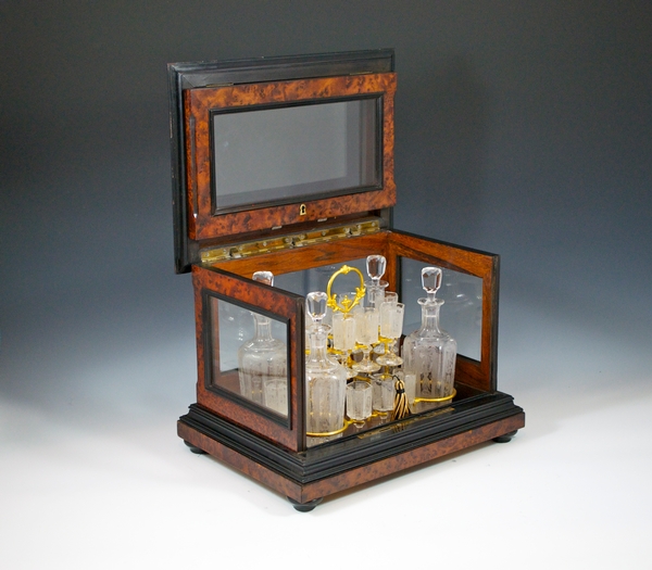 FRENCH LIQUEUR ST LOUIS CRYSTAL CABINET
