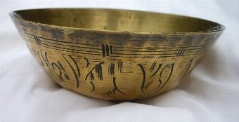 Chinese Solid Brass Bowl