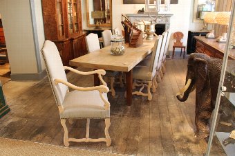 Set of 8 Os De Mouton Dining Chairs
