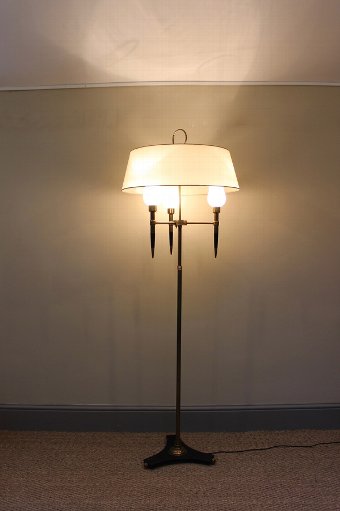 1950s Adjustable Standing Light with the original Shades