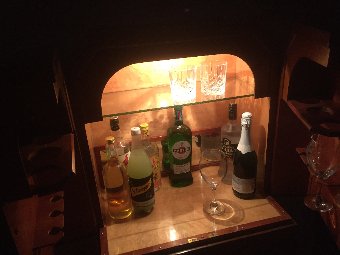 Antique Alcohol and glasses bar from 1920