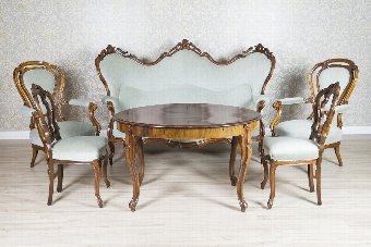 Neo-Rococo Living Room Suite, ca. 1880
