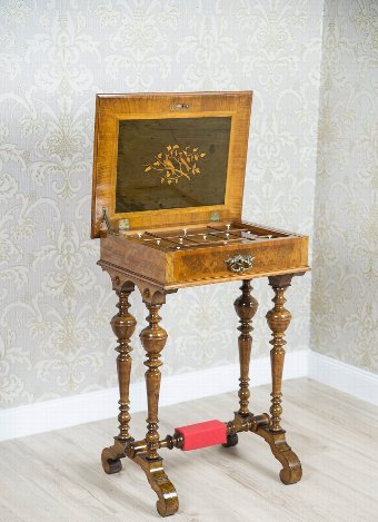 Eclectic Sewing Table, Circa 1900