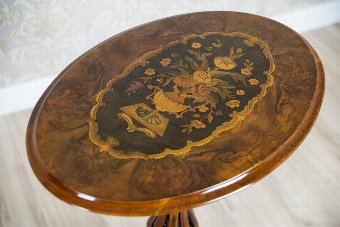 Antique Intarsiated Tea Table