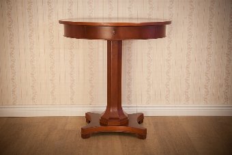 Biedermeier Small Table/Sewing Table, Circa 1890