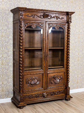 Antique French, Oaken Bookcase, Circa 1830