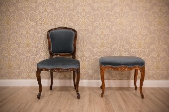 A Chair with a Footstool, Circa 1930