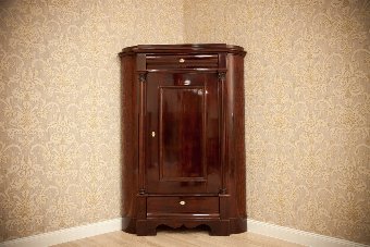 Biedermeier Corner Dresser, Circa 1870, AFTER RENOVATION