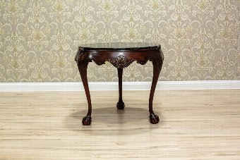 Neo-Rococo Small Table with a Marble Top (Circa 1933)