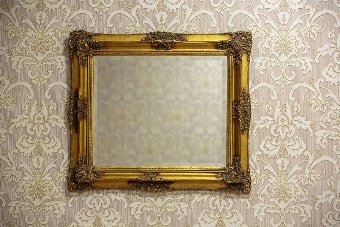 Striking Mirror in a Double Frame, Circa 1900