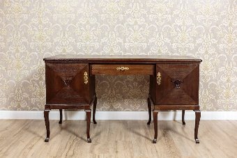 Oaken Desk, Circa 1940, After Renovation