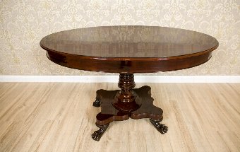 Oval Living Room Table from the 2nd Half of the 19th c.
