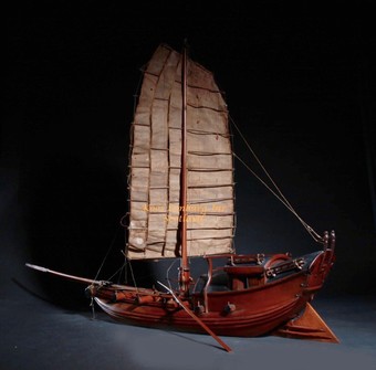 Antique A very interesting international collection of eight ship/raft models. Circa: 1920