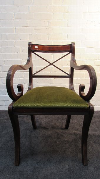 Inlaid carver chair