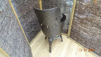 Antique vintage cast iron /Victorian /unique/ Gothic /industrial/ art deco style chair steam punk