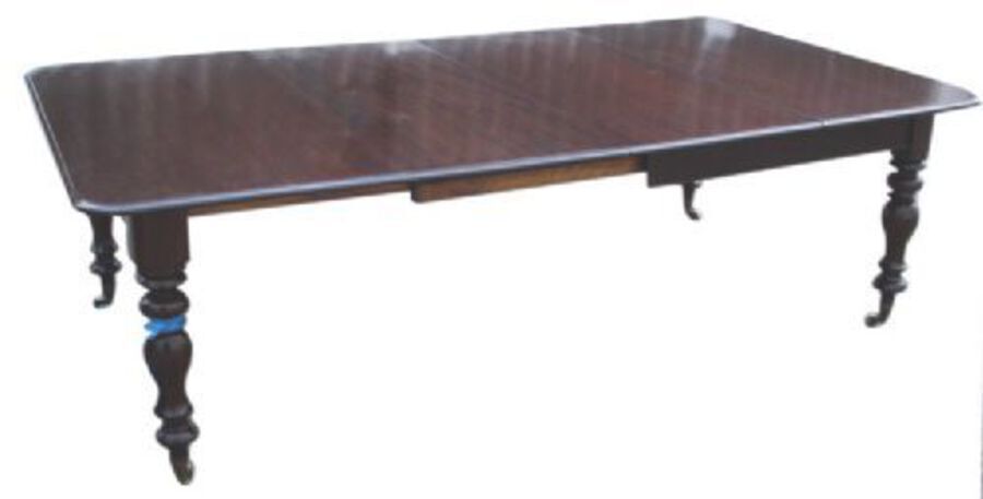 10 Seat Antique Victorian Mahogany Extending Dining Table