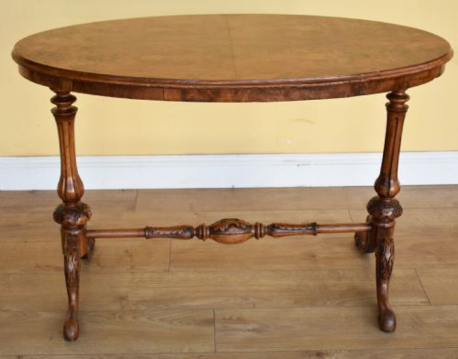 19th Century Victorian Burr Walnut Occasional Table