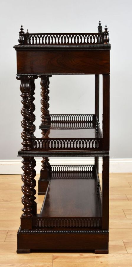Antique Victorian Rosewood Whatnot