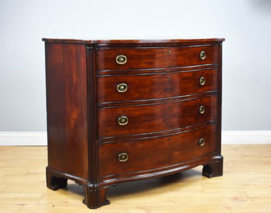 George III Mahogany Serpentine Chest of Drawers