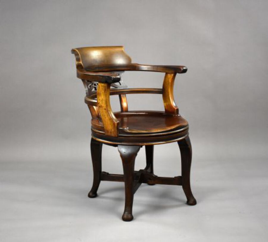 Edwardian Mahogany Desk Chair
