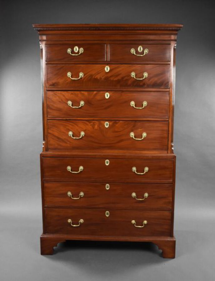 George III Mahogany Chest on Chest