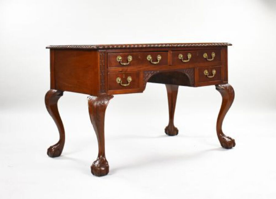 Mahogany Chippendale Style Writing Table