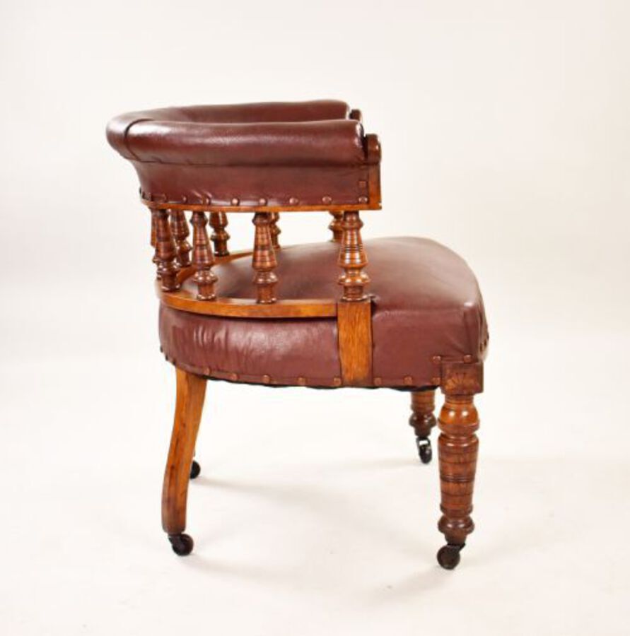 Antique Victorian Oak Armchair