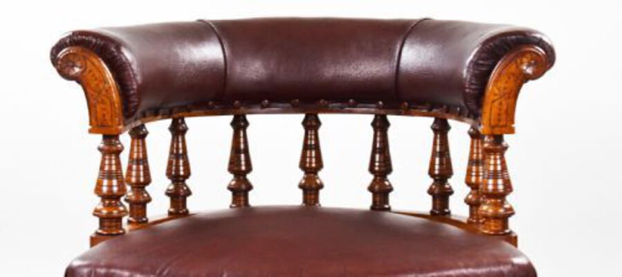 Antique Victorian Oak Armchair