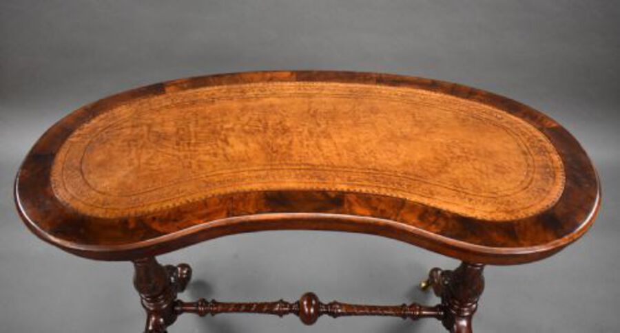 Antique Victorian Burr Walnut Writing Table