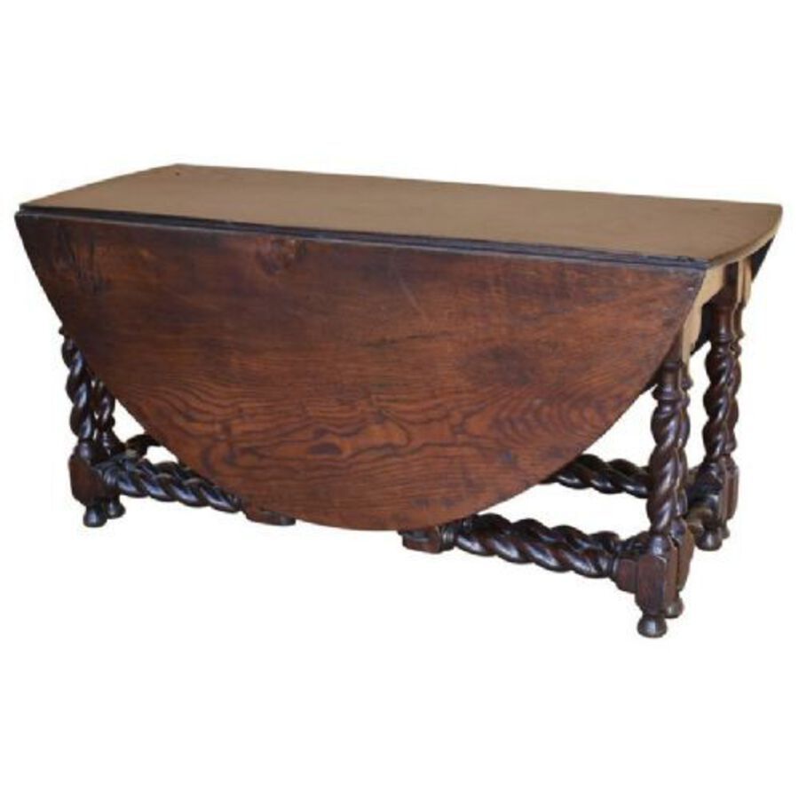18th Century English Oak Gate Leg Table