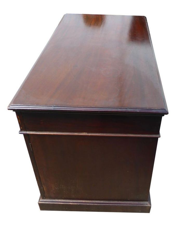 Antique 19th Century Victorian Carved Mahogany Desk