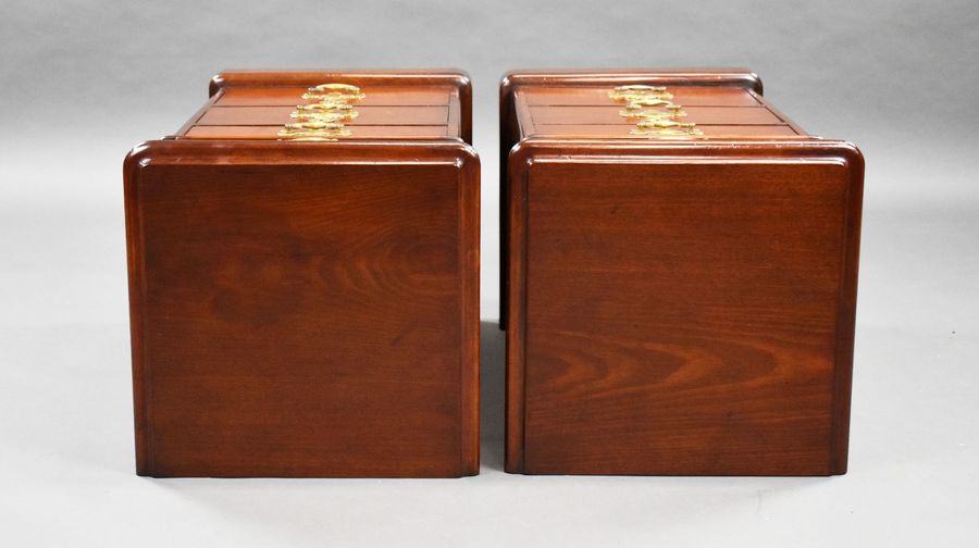 Antique Pair of Victorian Mahogany Bedside Chests