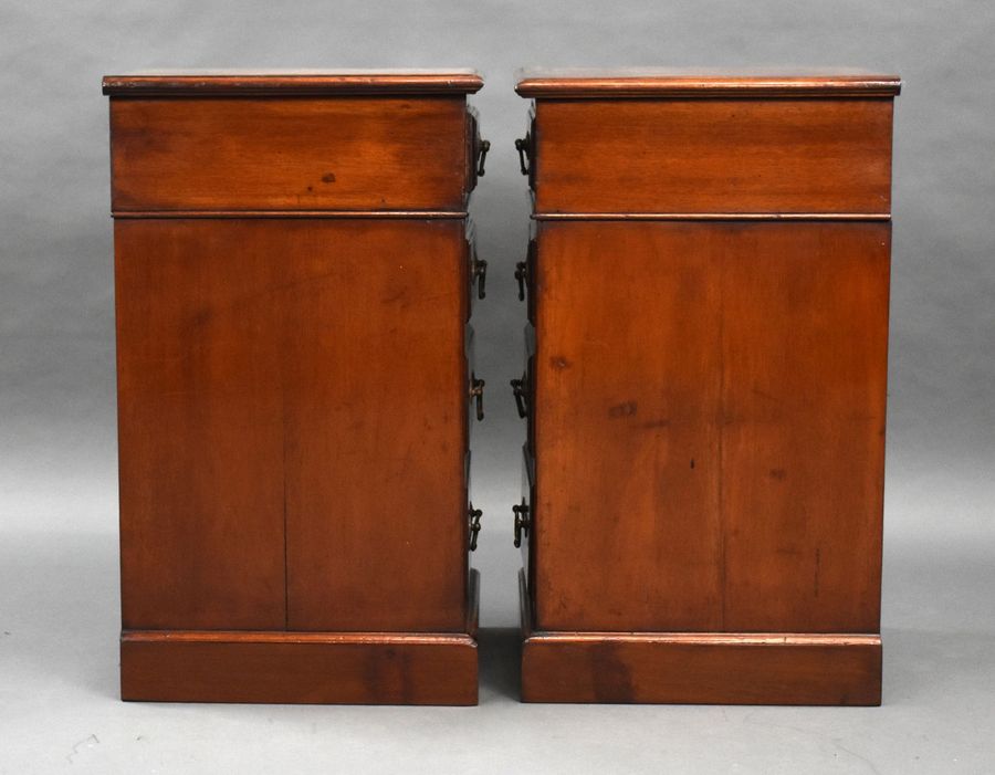 Antique Pair of Edwardian Mahogany Bedside Chests