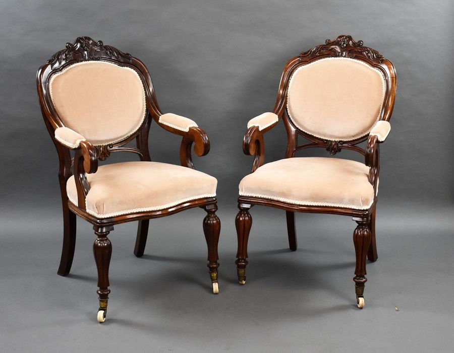 Pair 20th Century Arm Chairs