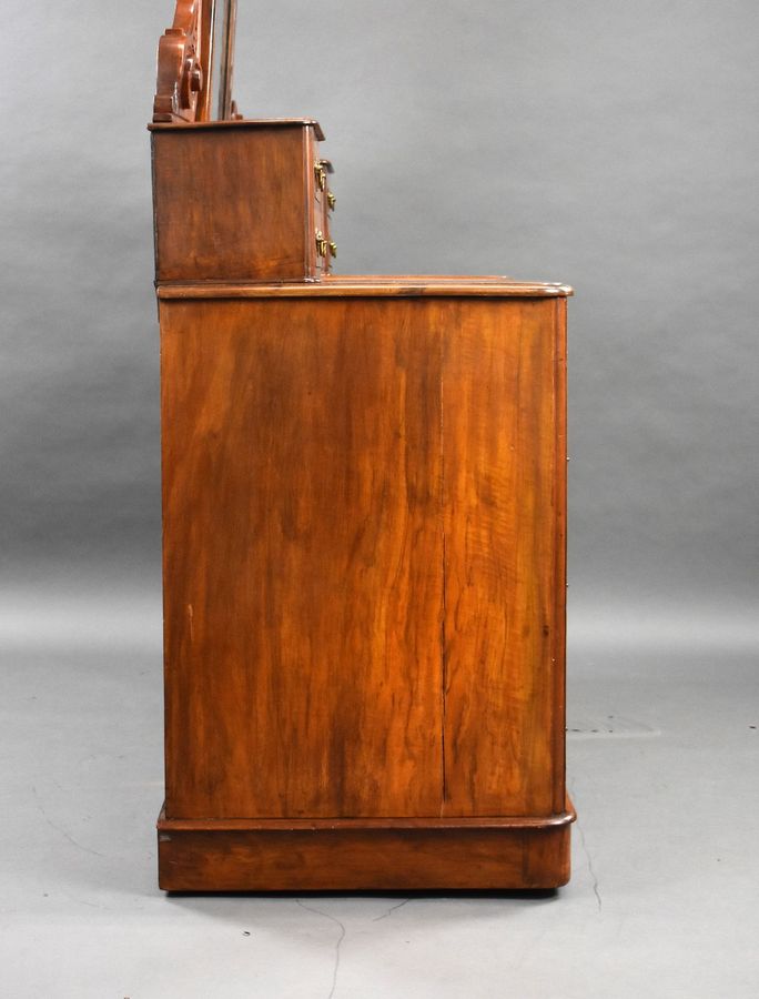 Antique Victorian Burr Walnut Dressing Table