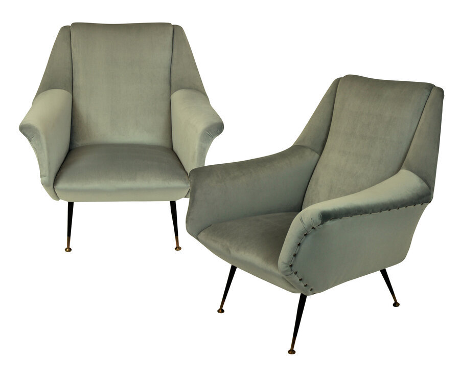 A PAIR OF ARMCHAIRS BY GIO PONTI