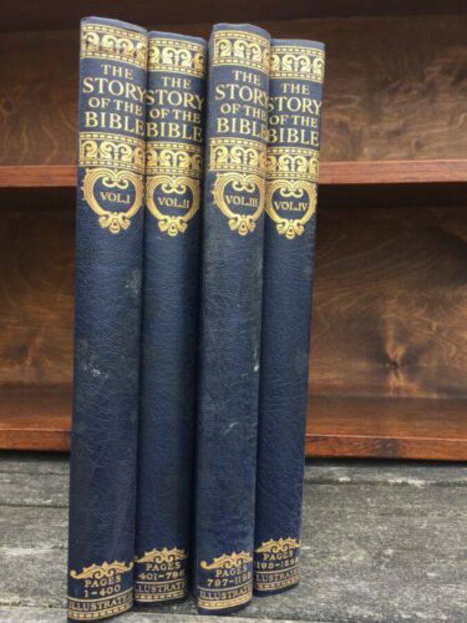 4 VOL Set The Story Of The Bible Scarce