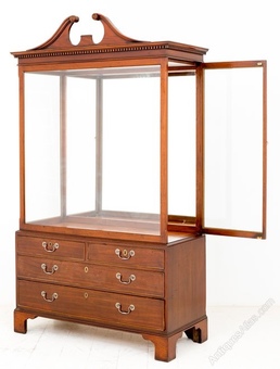 Antique Mahogany Display cabinet