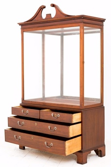 Antique Mahogany Display cabinet