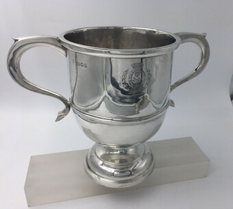 Silver Military Trophy York and Lancaster Regiment Hallmarked 1924